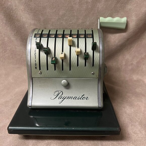 Other - Vintage Paymaster Series X-2000 Check Writer Stamping Machine Mint Green
